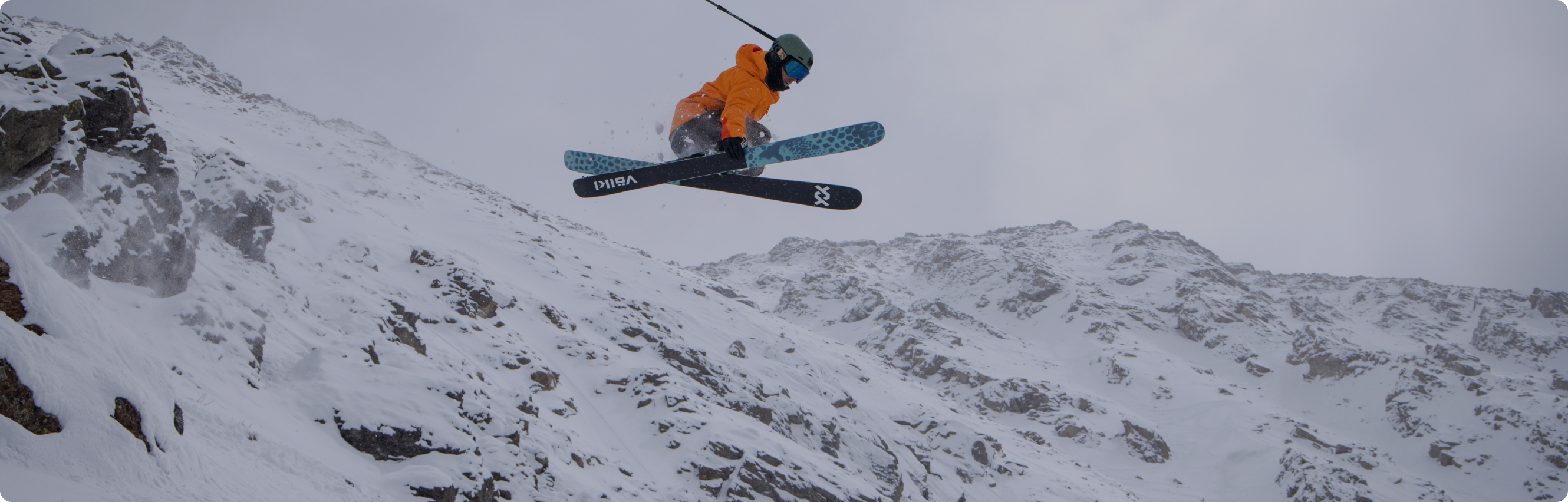 skier getting air
