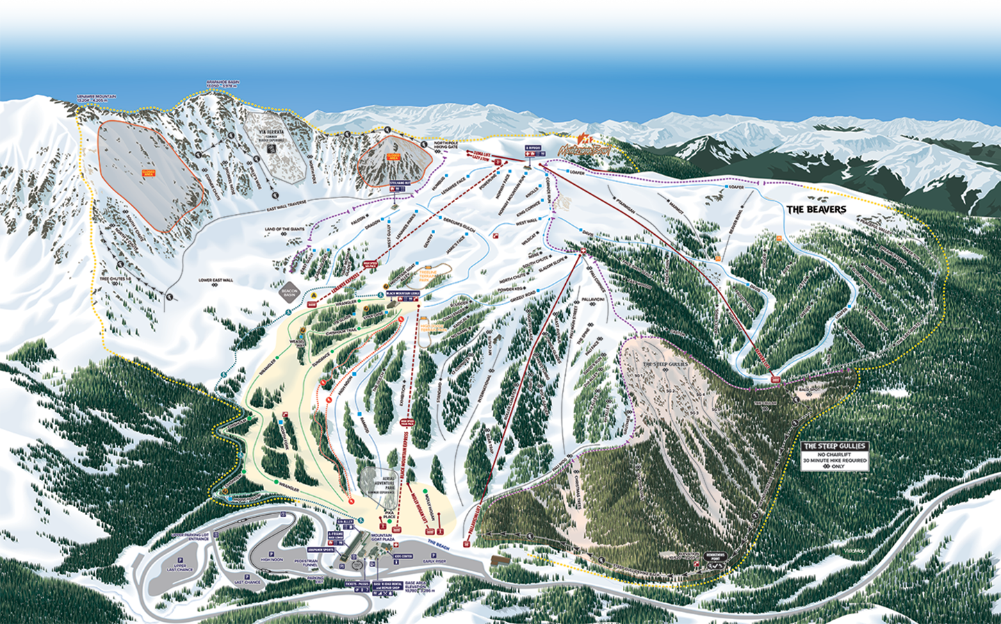 map of A-Basin